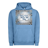 Pigment Pebble Blue feeling kinda idgaf ish today with leopard and gli Urban Hoodie - TumblerDesignByShophia