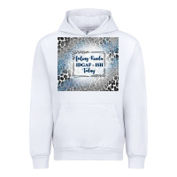 White feeling kinda idgaf ish today with leopard and gli Urban Hoodie - TumblerDesignByShophia