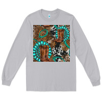 Moon Dust cowboy boot and gemstone Long Sleeve Tee - BundleAndBundleShop