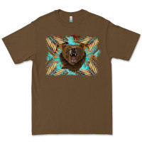 Cacao bear native American background Premium Tee - BarkalooDesign
