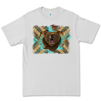 Dove Grey bear native American background Premium Tee - BarkalooDesign