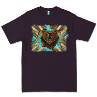 Plum bear native American background Premium Tee - BarkalooDesign