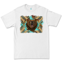 White bear native American background Premium Tee - BarkalooDesign