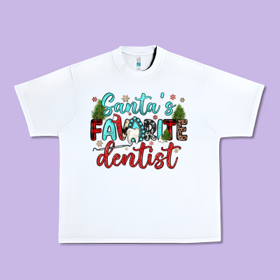 Santas Favorite Dentist Urban Heavy Tee Designed By Jahusdesignshop