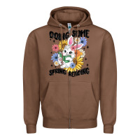 Chestnut doing some spring reading Zipper Hoodie - MaliasSmallBusiness