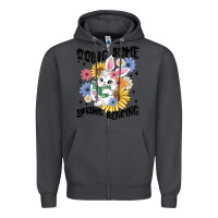 Smoke doing some spring reading Zipper Hoodie - MaliasSmallBusiness