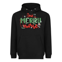Black one merry nurse Heavyweight Hoodie - MaliasSmallBusiness