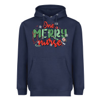 Navy one merry nurse Heavyweight Hoodie - MaliasSmallBusiness
