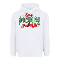 White one merry nurse Heavyweight Hoodie - MaliasSmallBusiness