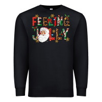 Black Feeling Jolly Premium Sweatshirt - NancyCooperArtShop