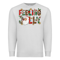 Dove Grey Feeling Jolly Premium Sweatshirt - NancyCooperArtShop