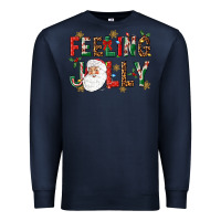 Navy Feeling Jolly Premium Sweatshirt - NancyCooperArtShop