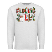 Oatmeal Heather Feeling Jolly Premium Sweatshirt - NancyCooperArtShop