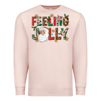 Pale Pink Feeling Jolly Premium Sweatshirt - NancyCooperArtShop