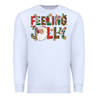 White Feeling Jolly Premium Sweatshirt - NancyCooperArtShop