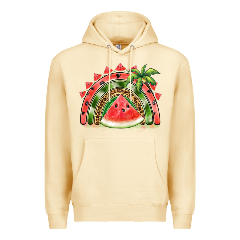 Watermelon Slice  Rainbow Premium Hoodie by BarkalooDesign | Teevron