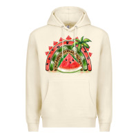 Sandshell watermelon slice  rainbow Premium Hoodie - BarkalooDesign