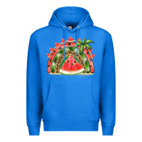True Royal watermelon slice  rainbow Premium Hoodie - BarkalooDesign