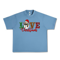 Pebble Blue love christmas snowman Urban Heavy Tee - BarkalooDesign