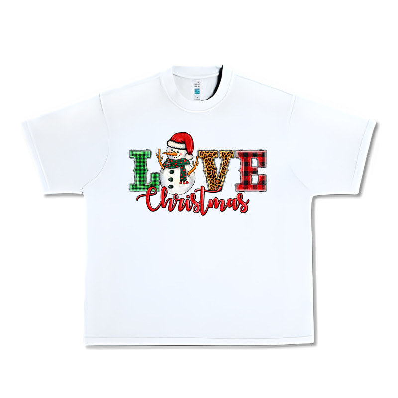 Love Christmas Snowman Urban Heavy Tee by BarkalooDesign | Teevron