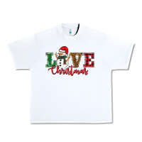 White love christmas snowman Urban Heavy Tee - BarkalooDesign