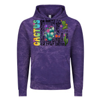Cloud Purple cactus Vintage Hoodie - CowhideDigitalArt