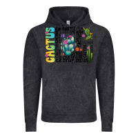 Vintage Black cactus Vintage Hoodie - CowhideDigitalArt