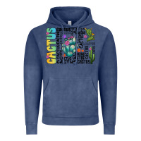 Vintage Denim cactus Vintage Hoodie - CowhideDigitalArt