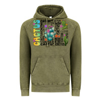 Vintage Olive cactus Vintage Hoodie - CowhideDigitalArt