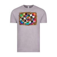 Vintage Zinc race leopard and tie dye background Vintage Tee - HRA Design Shop