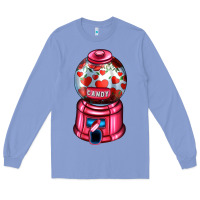 Colony Blue love and candy machine Long Sleeve Tee - AdoDesignShop