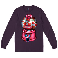 Plum love and candy machine Long Sleeve Tee - AdoDesignShop