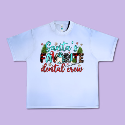 Santas Favorite Dental Crew Urban Heavy Tee Designed By Jahusdesignshop