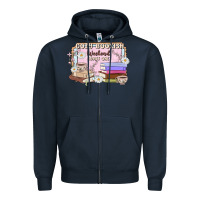 Navy cozy bookish weekend ticket Zipper Hoodie - MaliasSmallBusiness