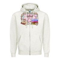 Oatmeal Heather cozy bookish weekend ticket Zipper Hoodie - MaliasSmallBusiness