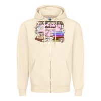 Sandshell cozy bookish weekend ticket Zipper Hoodie - MaliasSmallBusiness