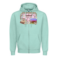 Seafoam cozy bookish weekend ticket Zipper Hoodie - MaliasSmallBusiness