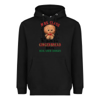 Black mrs claus the north pole gingerbread bakery real g Heavyweight Hoodie - MaliasSmallBusiness