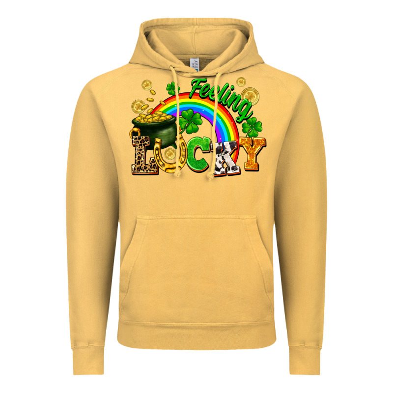 Feeling Lucky Vintage Hoodie by FaDigitalArtStudio | Teevron