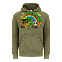 Vintage Olive feeling lucky Vintage Hoodie - FaDigitalArtStudio