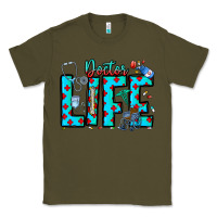 Army Green Doctor Life Classic Tee - CowhideDigitalArt