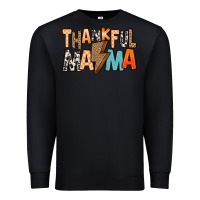 Black Thankful Mama Premium Sweatshirt - MaliasSmallBusiness