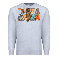 Heather Grey Thankful Mama Premium Sweatshirt - MaliasSmallBusiness