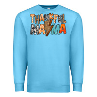 Ocean Blue Thankful Mama Premium Sweatshirt - MaliasSmallBusiness