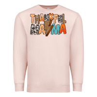 Pale Pink Thankful Mama Premium Sweatshirt - MaliasSmallBusiness