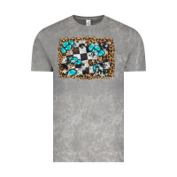 Cloud Rock race leopard and gemstone background Vintage Tee - HRA Design Shop