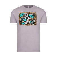 Vintage Zinc race leopard and gemstone background Vintage Tee - HRA Design Shop