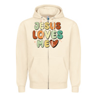 Sandshell jesus loves me Zipper Hoodie - MaliasSmallBusiness
