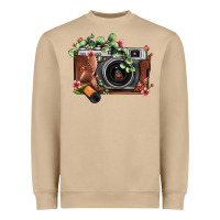 Mushroom floral eucalyptus film roll vintage camera Heavyweight Sweatshirt - FaDigitalArtStudio