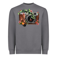 Storm floral eucalyptus film roll vintage camera Heavyweight Sweatshirt - FaDigitalArtStudio